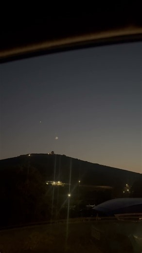 Glowing Falcon 9 Stage Drifts Across the Night Sky