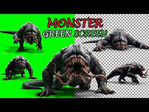 MONSTER 4K GREEN SCREEN | Epic Monster Animation ( Non Copyright )