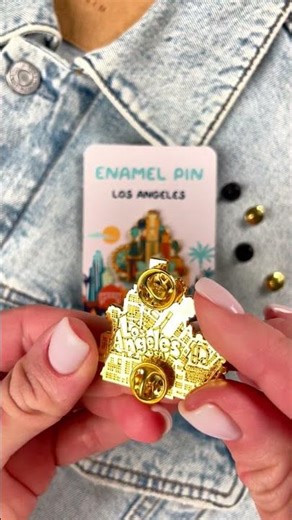 Los Angeles Enamel Pin 🌴 Hollywood Vibes by Awesome Pattern Studio