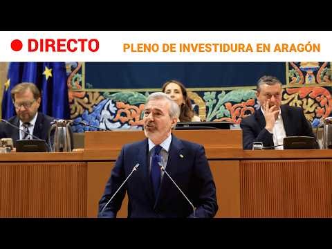 DIRECTO | ARAGÓN | JORGE AZCÓN, reelegido PRESIDENTE autonómico | RTVE Noticias