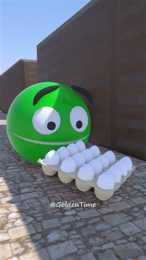 Pacman vs Eggs #shorts