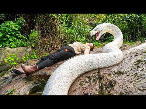 72 Hours Hunting in the Forest😱Single Woman Goes into The Forest Alone & Encounters a Giant Python