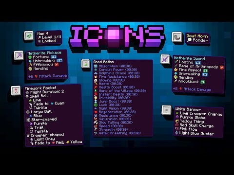 ICONS PACK - Cara Menambahkan "Custom Icon" di Minecraft Bedrock (Unicode, GUI, UI & Tooltip)