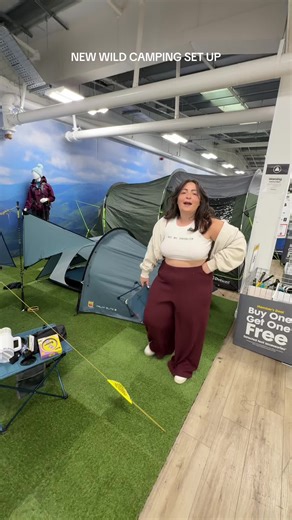 What do you recon? 👀 @Fiona in the Wild told me we need to go wild camping together when I go back to Scotland so off I go to look at some tents! Tbh - was really suprised at how nice the mini seat was and how good the tent was too, it’s a Wild Country Halny Elite 2 Tent 🏕️ So… shall I invest 😅🤣 #camping #solocamping #wildcamping