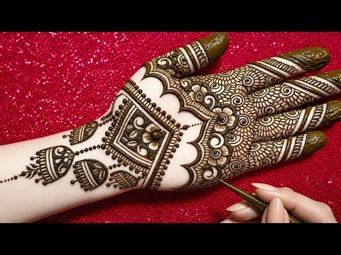 New simple beautiful bridal mehndi design | Easy mehndi design | mehndi designs | mehndi
