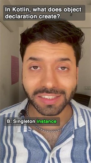 Kotlin Object Declaration Explained 🔥 Singleton in Kotlin #java #kotlin #programming #coding #job