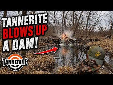 Exploding a Dam with Tannerite!