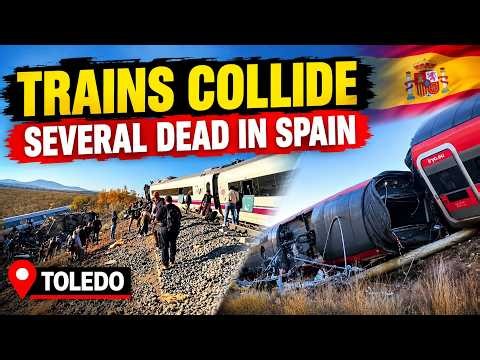 Spain Train Disaster: Two High-Speed Trains Collide, Dozens Dead | Aerial Footage | World Report