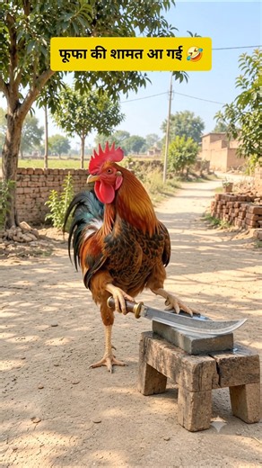 फूफा को मुर्गा पड़ गया भारी 😂 #funny #thetharpuns #aalupyajjoke #comedy