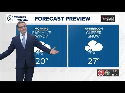 Cleveland area weather forecast: Snow tapers Tuesday morning but returns through evening, overnight
