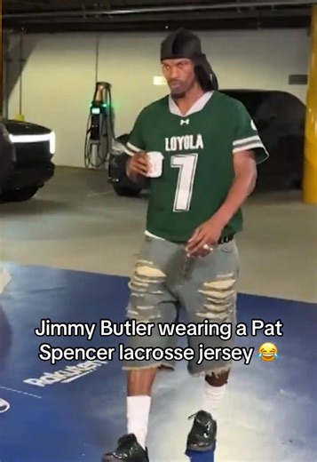 Jimmy Butler Rocks Pat Spencer Lacrosse Jersey