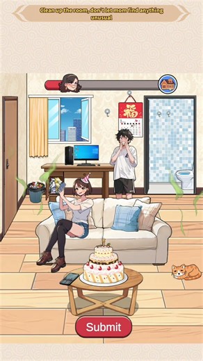 Brain puzzle tricky quest level 74 solution walkthrough (mom's back)