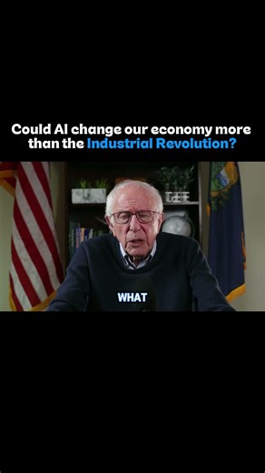 Bernie Sanders makes a compelling point about AI and the future of our economy. #Ad #AI #Economy