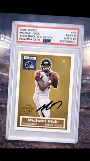 Ohana Collectibles & Deals on Instagram: "🔥 Michael Vick PSA Auto 🔥 2005 Topps Turn Back The Clock Michael Vick signed card 💥 PSA Mint 9 | Auto 10 | Atlanta Falcons legend 🏈 One of the most electric quarterbacks in NFL history ⚡️ Iconic era, clean on-card auto, and fully PSA/DNA certified. Perfect for: ✔️ Falcons fans ✔️ NFL collectors ✔️ Vintage & legacy QB collectors ✔️ PSA slab enthusiasts 📈 Rare, collectible, and only getting harder to find. #MichaelVick #AtlantaFalcons #PSA #PSACards #