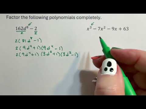 Factoring a Polynomial Completely