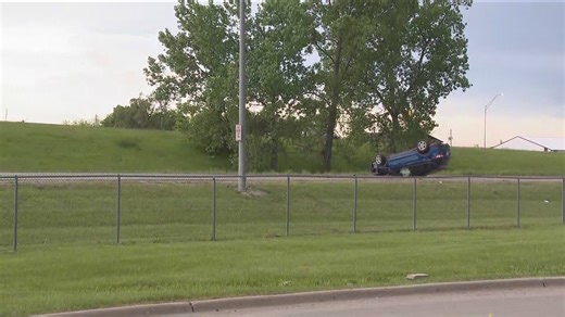 Rollover crash on I-80/35 ramp leaves one seriously injured