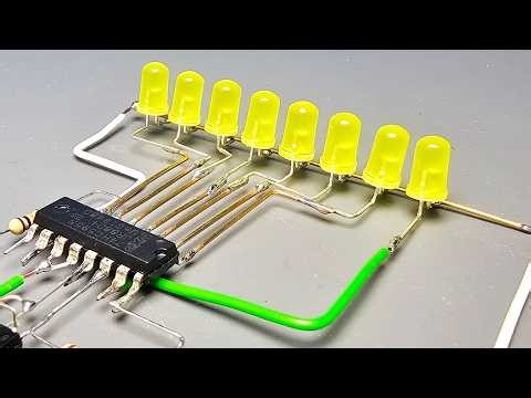 Dynamic LED Turn Signal Circuit (74HC595 Based) – Easy DIY Guide