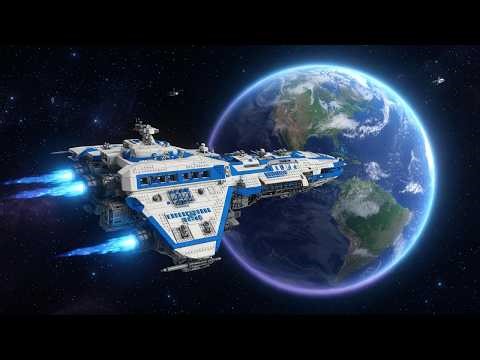 EPIC LEGO Space Battle: Earth Mech vs Alien Kaiju Cinematic