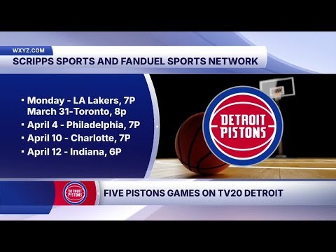 TV20 Detroit & Scripps Sports to broadcast 5 Detroit Pistons games in 2026