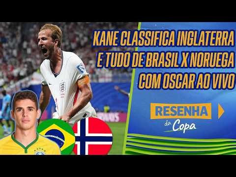 AO VIVO: SHOW DE KANE PARA CLASSIFICAR INGLATERRA | OSCAR EMBOABA EXCLUSIVO | RESENHA DA COPA