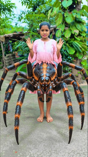 Tiki Stepped on a Spider… And Turned Into SPIDERMAN! 🕷️😱😂 #funny #short #viralvideo #subscribe