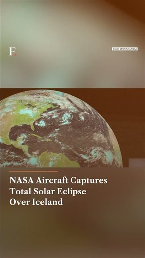 NASA Aircraft Captures Total Solar Eclipse Over Iceland | N18G
