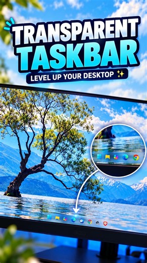 How to Make Your Windows Taskbar Transparent in Seconds! 😍 | TranslucentTB