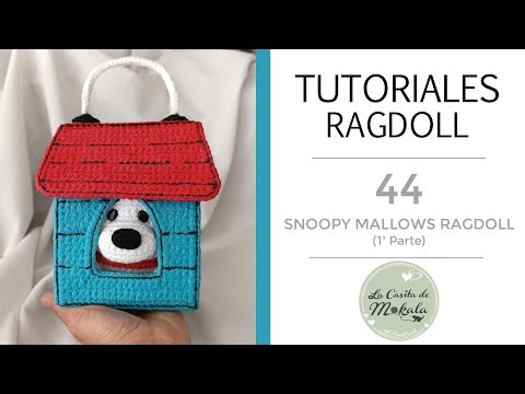 🍀 Cómo tejer SNOOPY RAGDOLL Amigurumi y su CASITA | RAGDOLL SNOOPY | CROCHET Paso a Paso | (1/3)