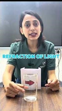 Refraction of Light Explained in 60 Seconds! 💧 (Physics Experiment)