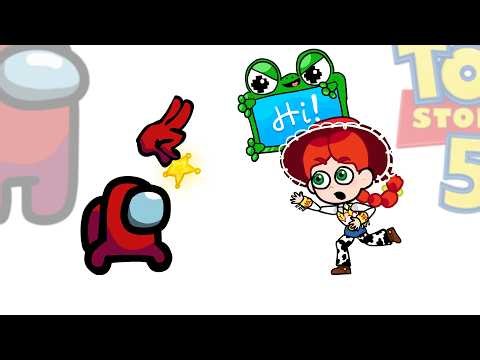 Mini Crewmate Kills Toy Story 5 Characters | Among Us