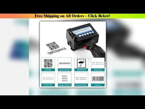12.7/25.4mm Handheld Inkjet Printer Gun QR Barcode Batch Date Number Logo Expiry Date Coding