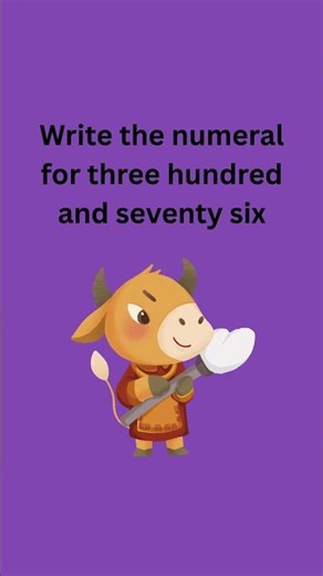 Numerals 3 digit numbers Example 30