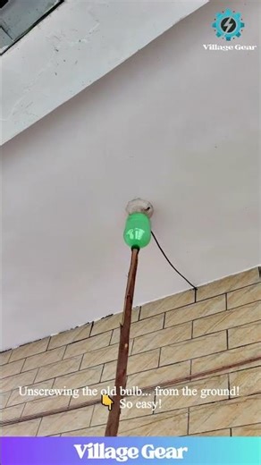 GENIUS Light Bulb Hack vs NO Ladder🤔Watch This Man Change a Bulb With a BOTTLE & a STICK! #lifehack