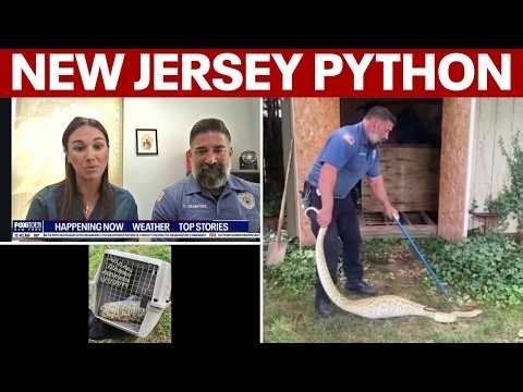 8-foot python found in New Jersey shed after swallowing possum
