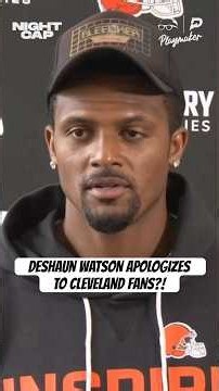 If #DeshaunWatson wasn’t named QB1, does his still make an apology to Cleveland fans? 👀 #Nightcap