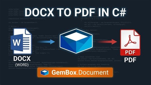 How to convert Word (DOCX) to PDF in C# and .NET | GemBox.Document | GemBox Ltd.