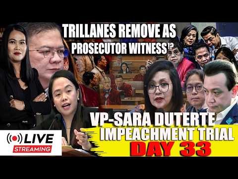 🔴LIVE DAY 33 IMPEACHMENT TRIAL OF VICE PRESIDENT SARA DUTERTE (OCT.2,2026)