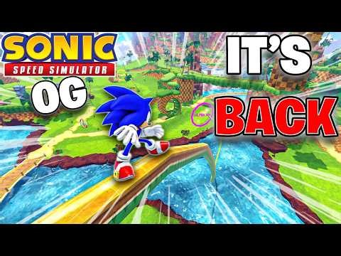 OG SONIC SPEED SIMULATOR IS BACK.. Again