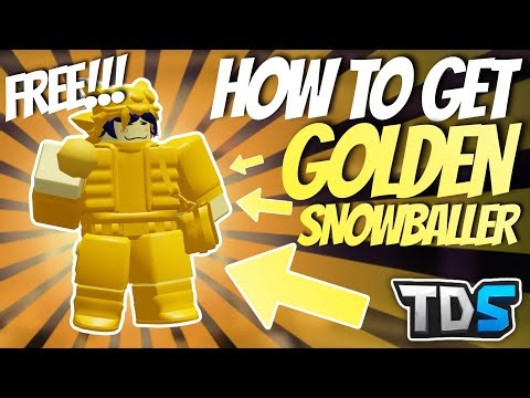 How to get GOLDEN SNOWBALLER for FREE - TDS (ROBLOX)