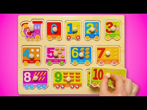Learn Counting 0–10 | Train Puzzle, Shapes & Colors for Toddlers 🚂🧩