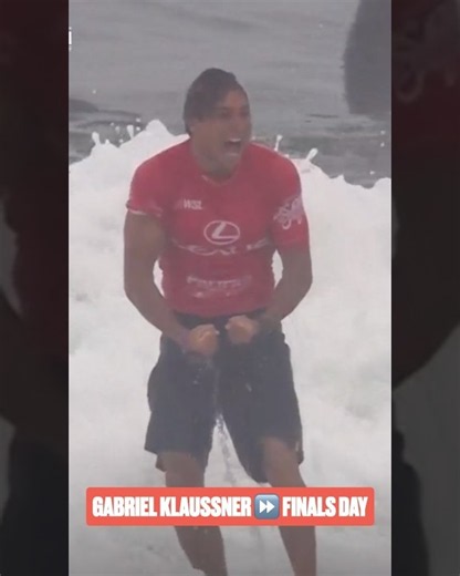 First Challenger Series Finals Day for GK 🇧🇷 @gabriel_klaussner #USOpenofSurfing