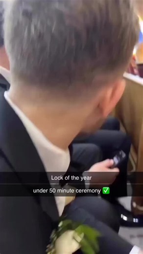 The greatest wedding of all time😭 #under #wedding #lock #bride | Wedding