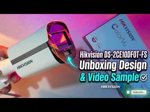 Hikvision DS-2CE10DF0T-FS ColorVu Camera: Unboxing, Design & Video Sample!