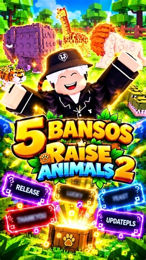 5 KODE REDEEM DI GAME BARU RAISE ANIMALS 2 ROBLOX #raiseanimals2 #roblox