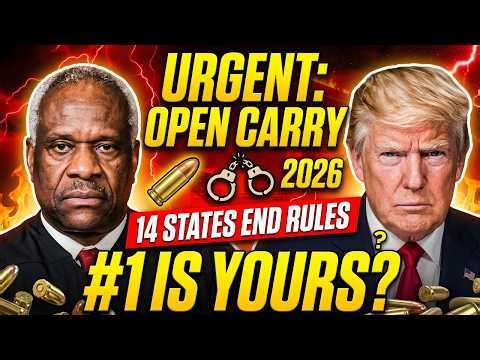 URGENT: 14 States Ending Open Carry Restrictions in October 2026 — Is Yours on the List?