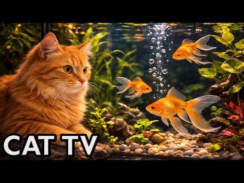 🔴 LIVE Cat TV for Cats to Watch 🐠 Relaxing Fish Aquarium (4K, No Music)