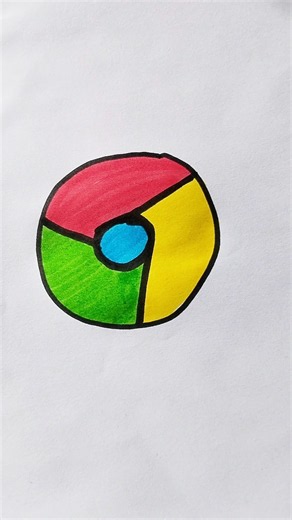 Google Chrome Logo Drawing For Kids #google #chrome #logo #trending #drawing #viral #kidstvforfun
