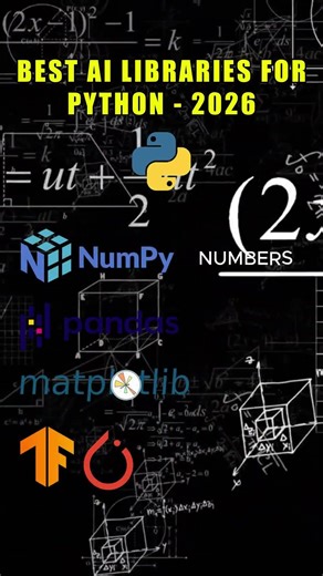 Best AI Libraries in Python (2026) #python #machinelearning #learnpython #pytorch