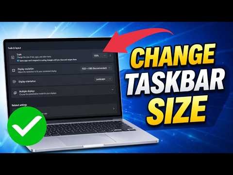 How to Resize Taskbar in Windows 10/11 (Make It Smaller or Bigger Easily)