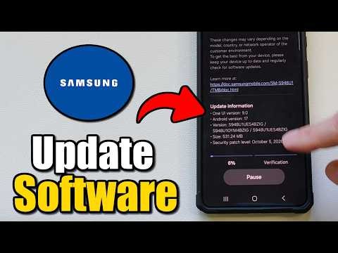 How To Update Samsung Galaxy Phone Software - Settings